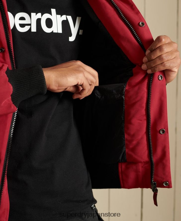 エベレスト ボンバージャケット 男性 Superdry 衣類 赤 2J62PZ4494