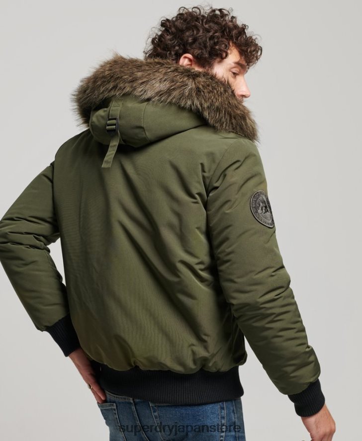 エベレスト ボンバージャケット 男性 Superdry 衣類 緑 2J62PZ4497