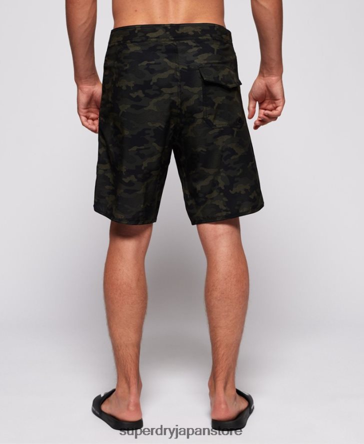 ディープウォーター ボードショーツ 男性 Superdry 衣類 緑 2J62PZ449