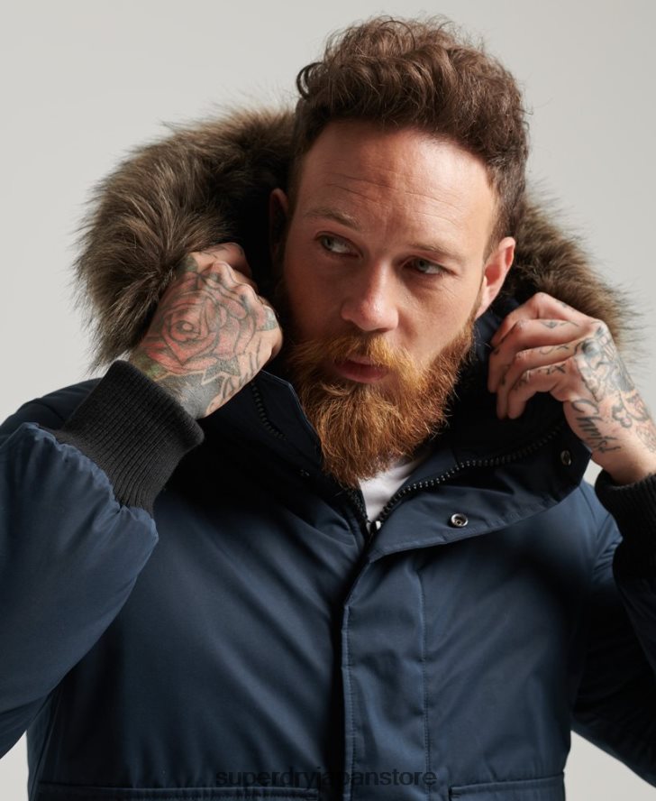 エベレスト ボンバージャケット 男性 Superdry 衣類 海軍 2J62PZ4500