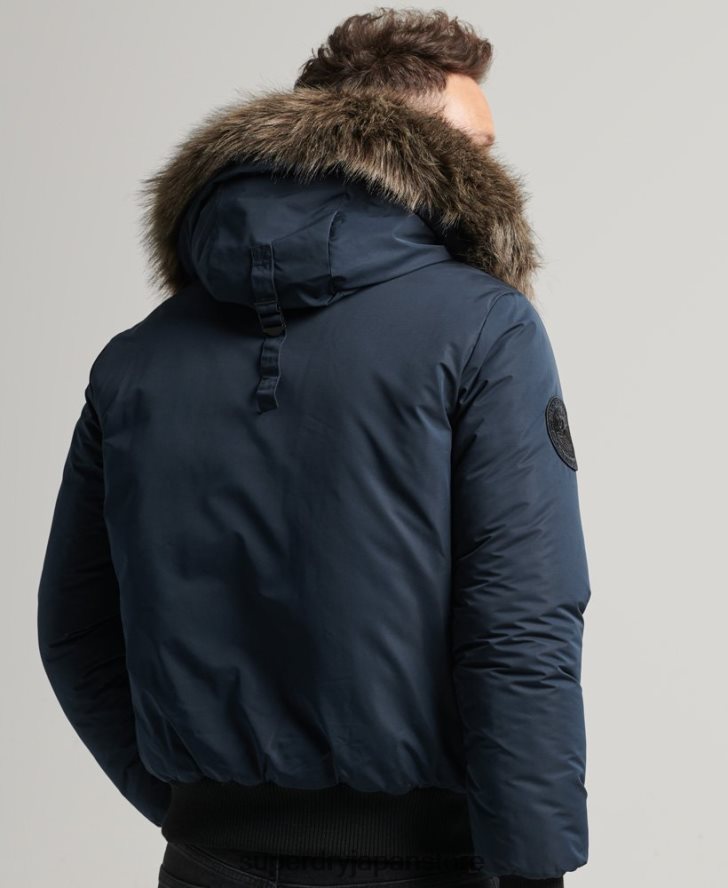 エベレスト ボンバージャケット 男性 Superdry 衣類 海軍 2J62PZ4500