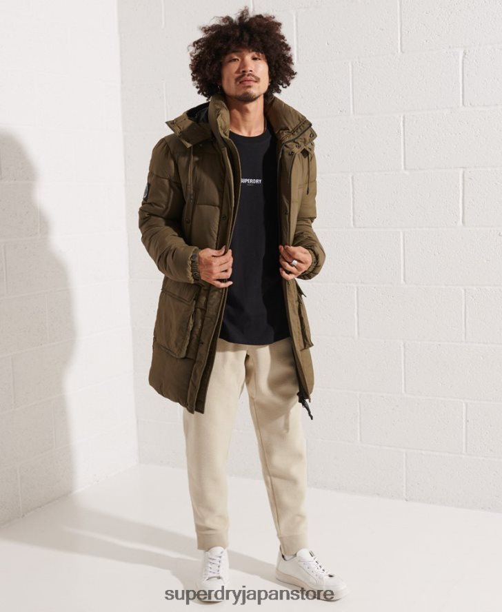 エクスペディション パッド入りパーカーコート 男性 Superdry 衣類 カーキ 2J62PZ4502
