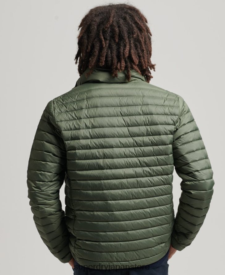 テックコアダウンジャケット 男性 Superdry 衣類 カーキ 2J62PZ4504