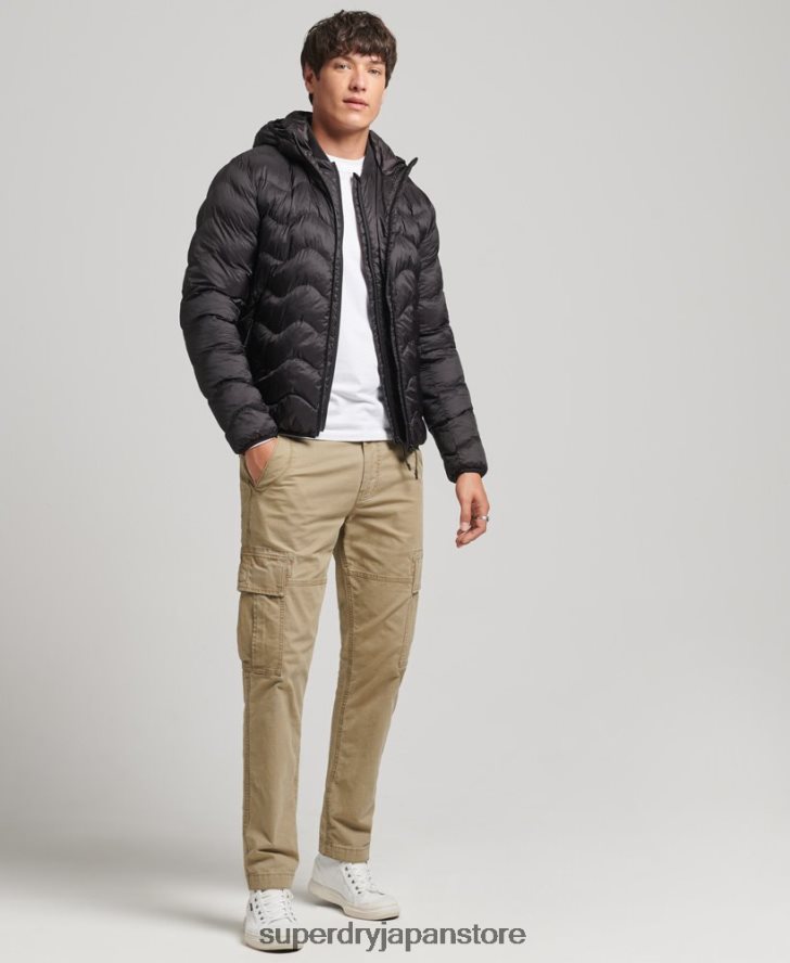 フード付きミッドレイヤージャケット 男性 Superdry 衣類 濃い灰色 2J62PZ4506