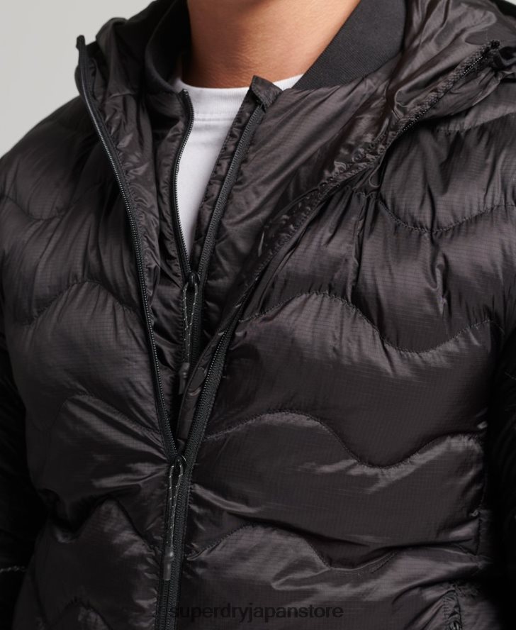 フード付きミッドレイヤージャケット 男性 Superdry 衣類 濃い灰色 2J62PZ4506