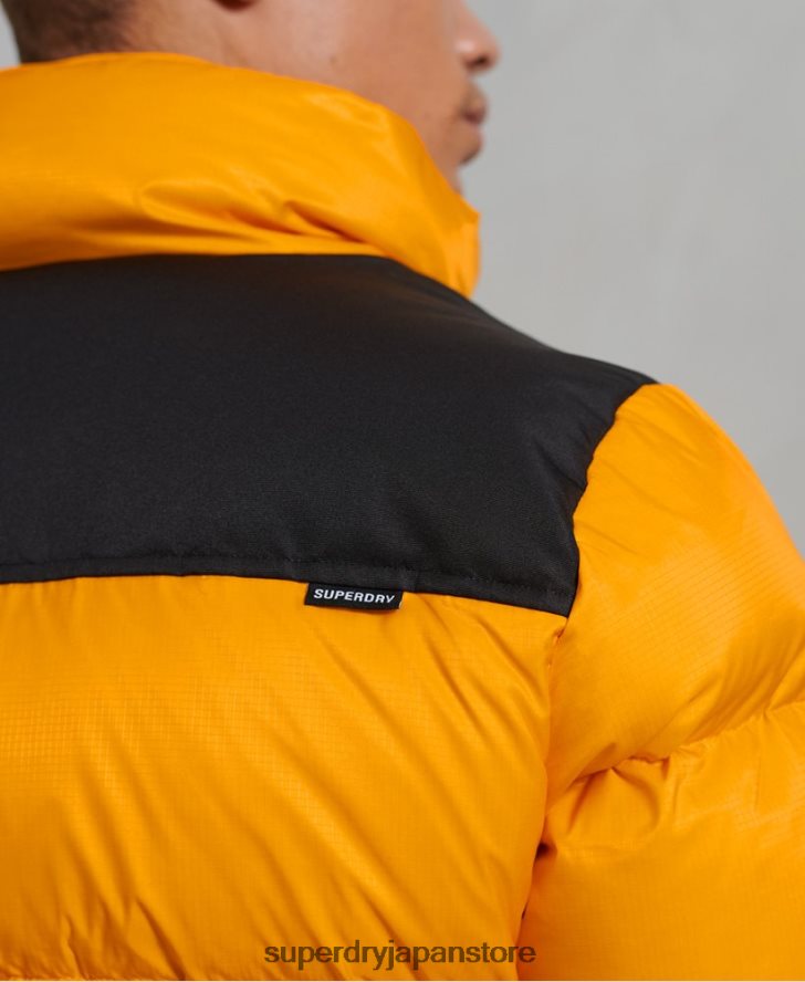 スポーツスタイルのコードダウンパファージャケット 男性 Superdry 衣類 黄色 2J62PZ4507