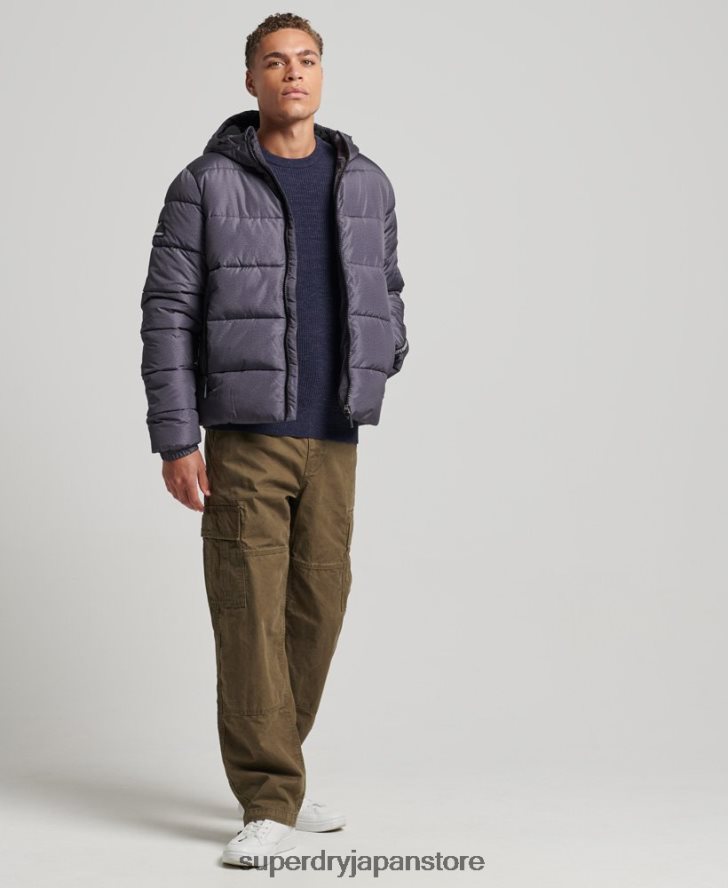 スポーツフグ 男性 Superdry 衣類 濃い灰色 2J62PZ4508