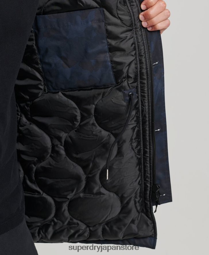 オリジナル＆ヴィンテージパーカーコート 男性 Superdry 衣類 海軍 2J62PZ4509