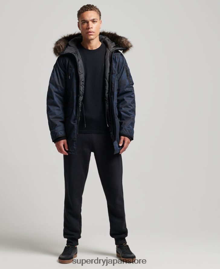 オリジナル＆ヴィンテージパーカーコート 男性 Superdry 衣類 海軍 2J62PZ4509