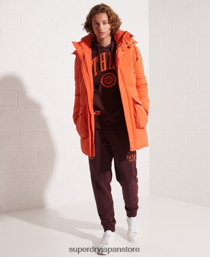 エクスペディション パッド入りパーカーコート 男性 Superdry 衣類 オレンジ 2J62PZ4511