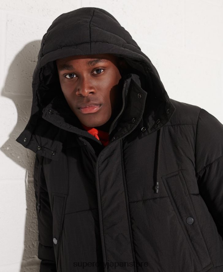 エクスペディション パッド入りパーカーコート 男性 Superdry 衣類 黒 2J62PZ4512