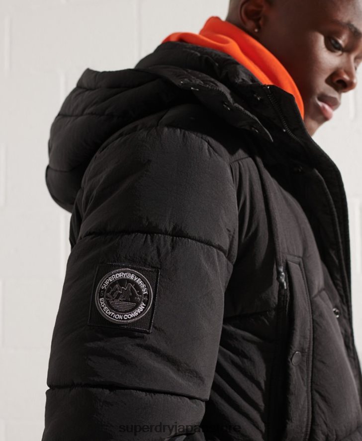 エクスペディション パッド入りパーカーコート 男性 Superdry 衣類 黒 2J62PZ4512