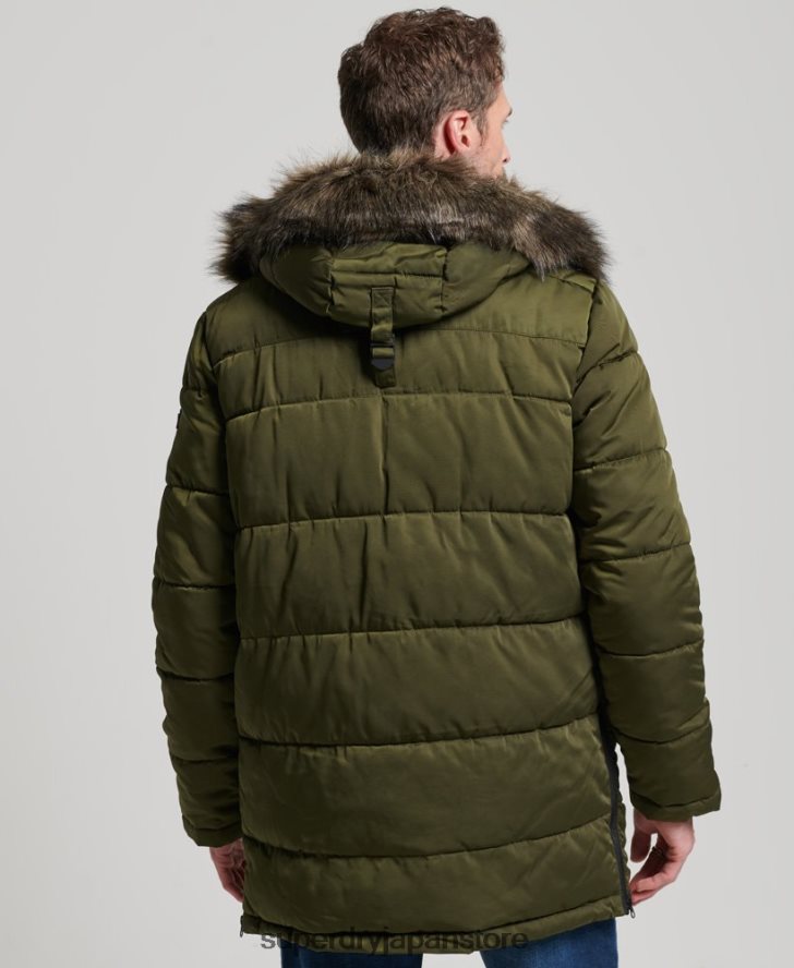 チヌークパーカーコート 男性 Superdry 衣類 緑 2J62PZ4513