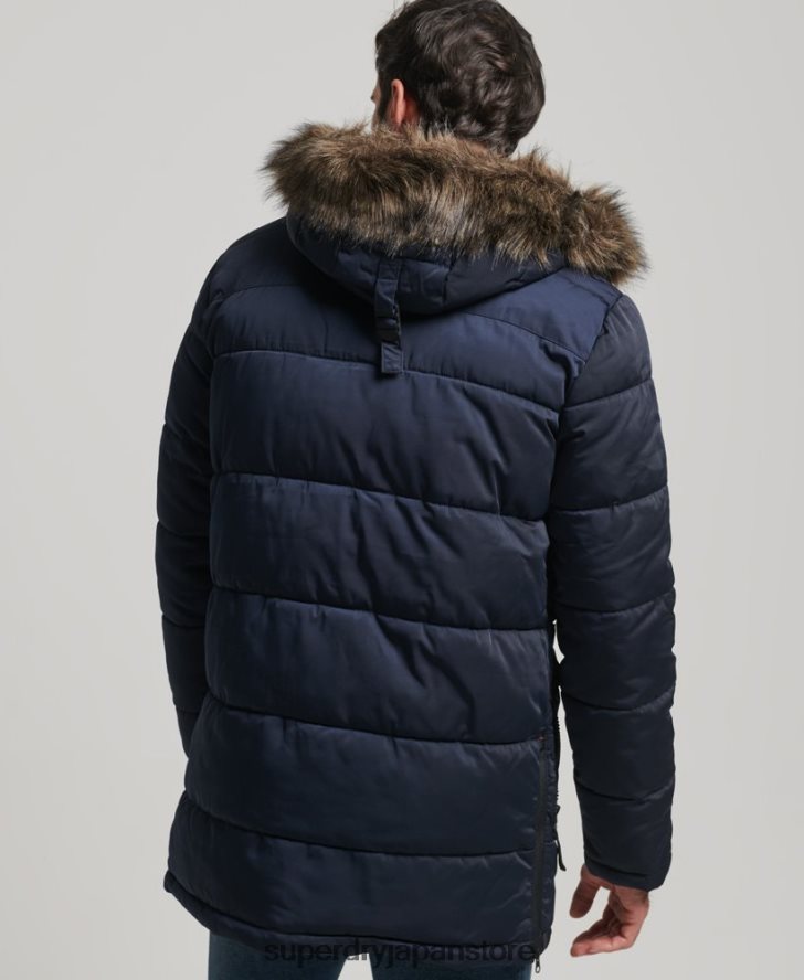 チヌークパーカーコート 男性 Superdry 衣類 海軍 2J62PZ4514
