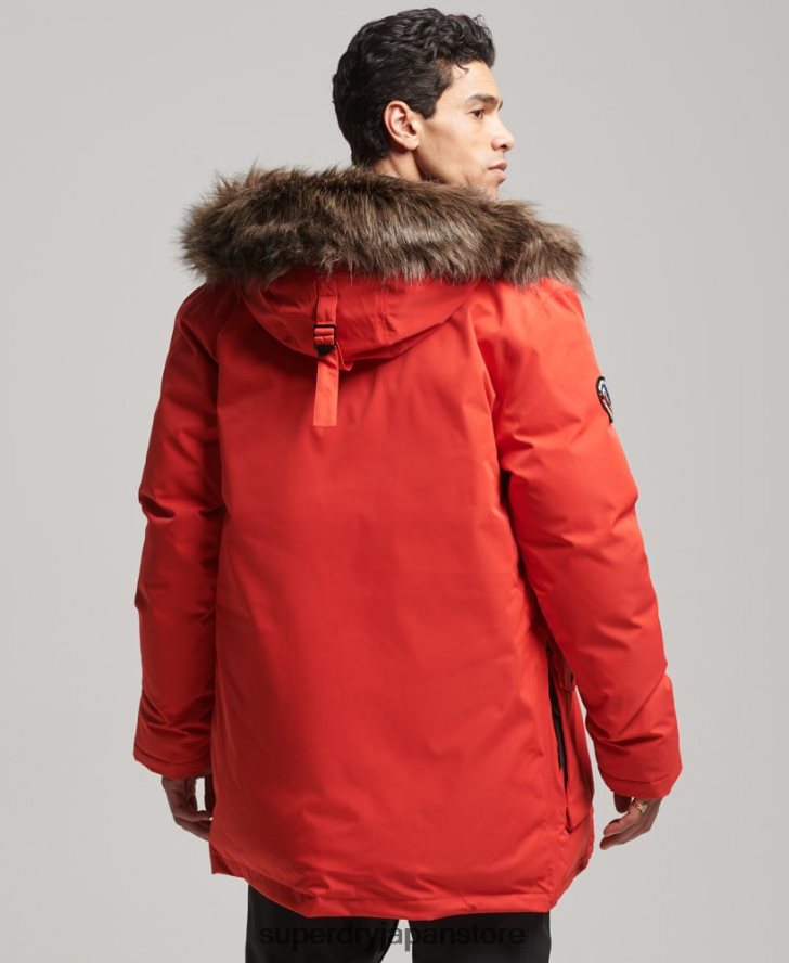 エベレスト ダウン スノー パーカー コート 男性 Superdry 衣類 赤 2J62PZ4515