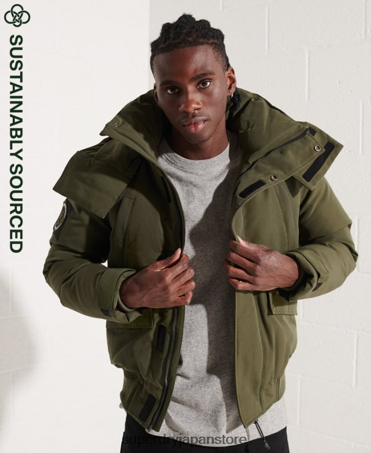 エベレスト ボンバージャケット 男性 Superdry 衣類 カーキ 2J62PZ4518
