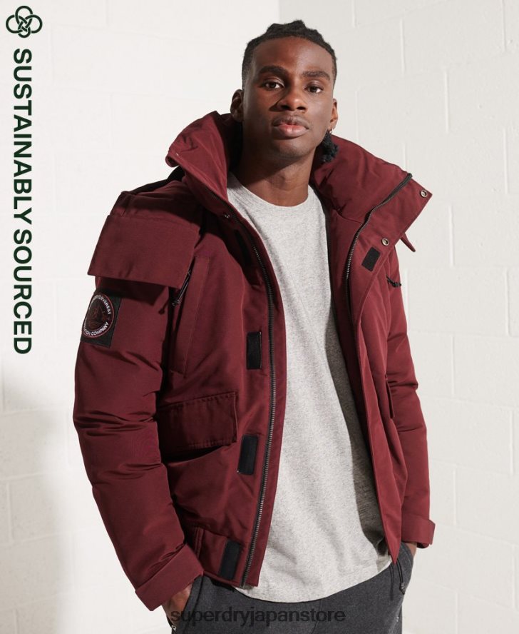 エベレスト ボンバージャケット 男性 Superdry 衣類 赤 2J62PZ4523