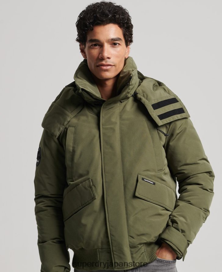 エクスペディション エベレスト ボンバー パデッド ジャケット 男性 Superdry 衣類 カーキ 2J62PZ4524