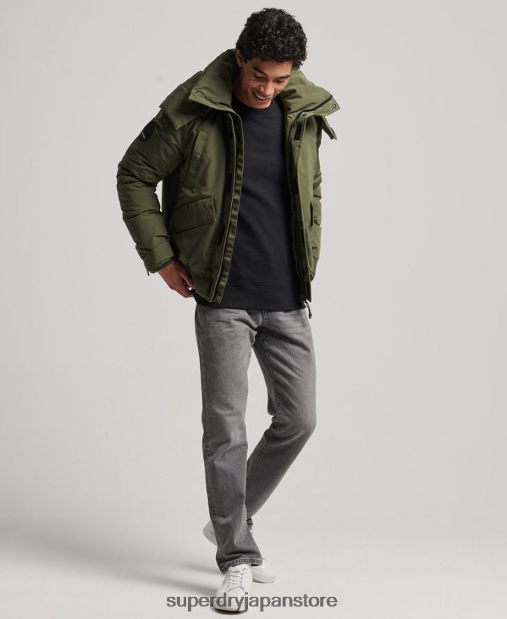 エクスペディション エベレスト ボンバー パデッド ジャケット 男性 Superdry 衣類 カーキ 2J62PZ4524