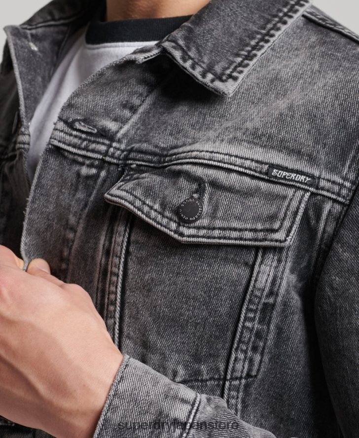 ハイウェイマン トラッカー ジャケット 男性 Superdry 衣類 黒 2J62PZ4530