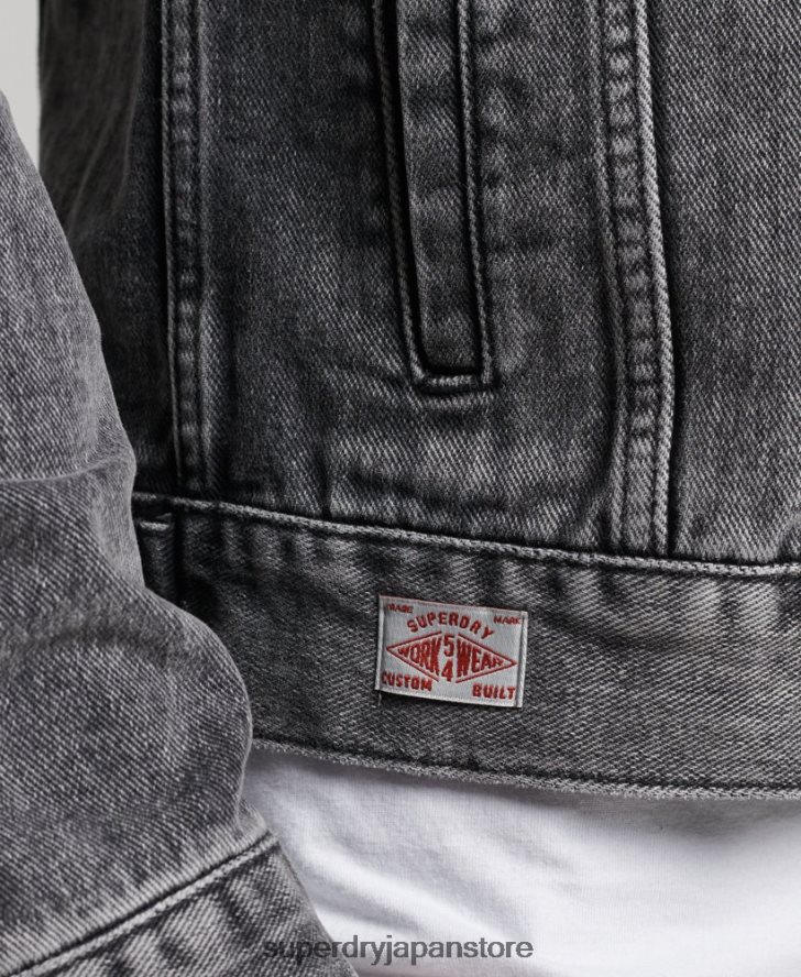 ハイウェイマン トラッカー ジャケット 男性 Superdry 衣類 黒 2J62PZ4530