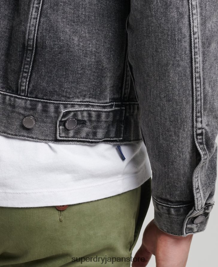 ハイウェイマン トラッカー ジャケット 男性 Superdry 衣類 黒 2J62PZ4530