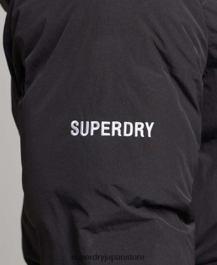 ショートボクシーパファージャケット 男性 Superdry 衣類 黒 2J62PZ4535