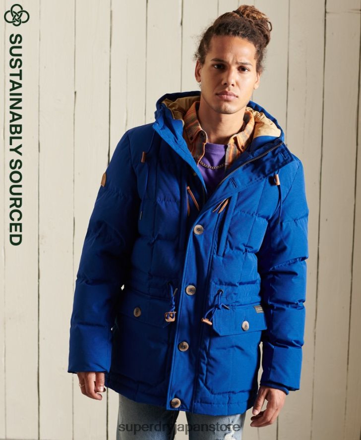 山岳遠征パーカーコート 男性 Superdry 衣類 青 2J62PZ4537