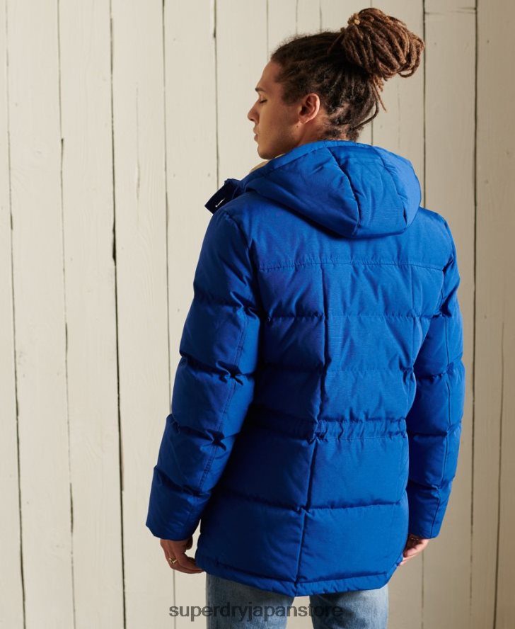 山岳遠征パーカーコート 男性 Superdry 衣類 青 2J62PZ4537