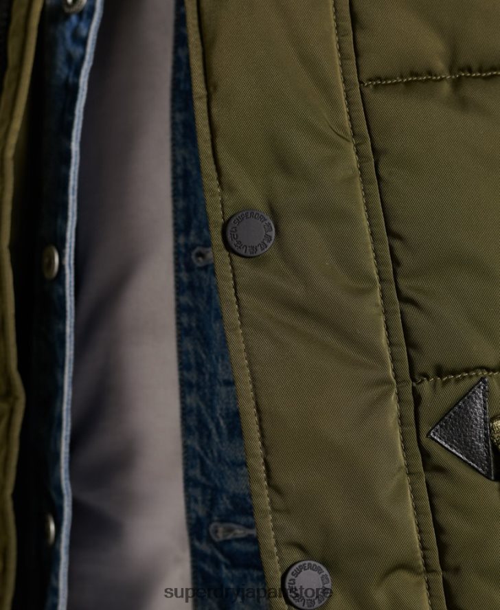 チヌークパーカー 男性 Superdry 衣類 緑 2J62PZ4538