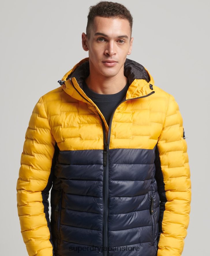 レーダーキルトミックス中綿ジャケット 男性 Superdry 衣類 金 2J62PZ4539