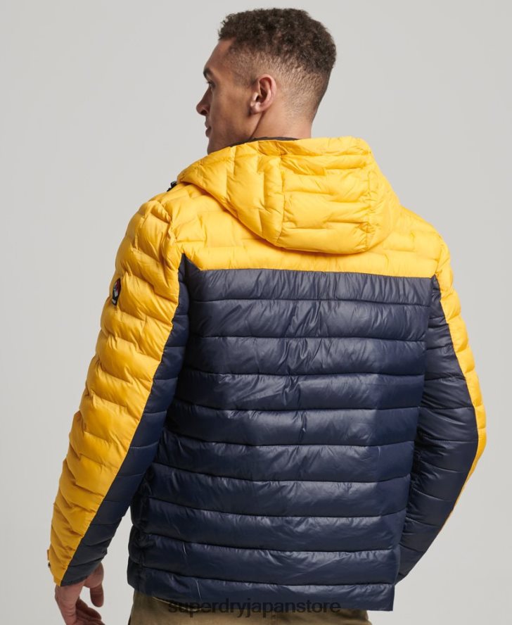 レーダーキルトミックス中綿ジャケット 男性 Superdry 衣類 金 2J62PZ4539