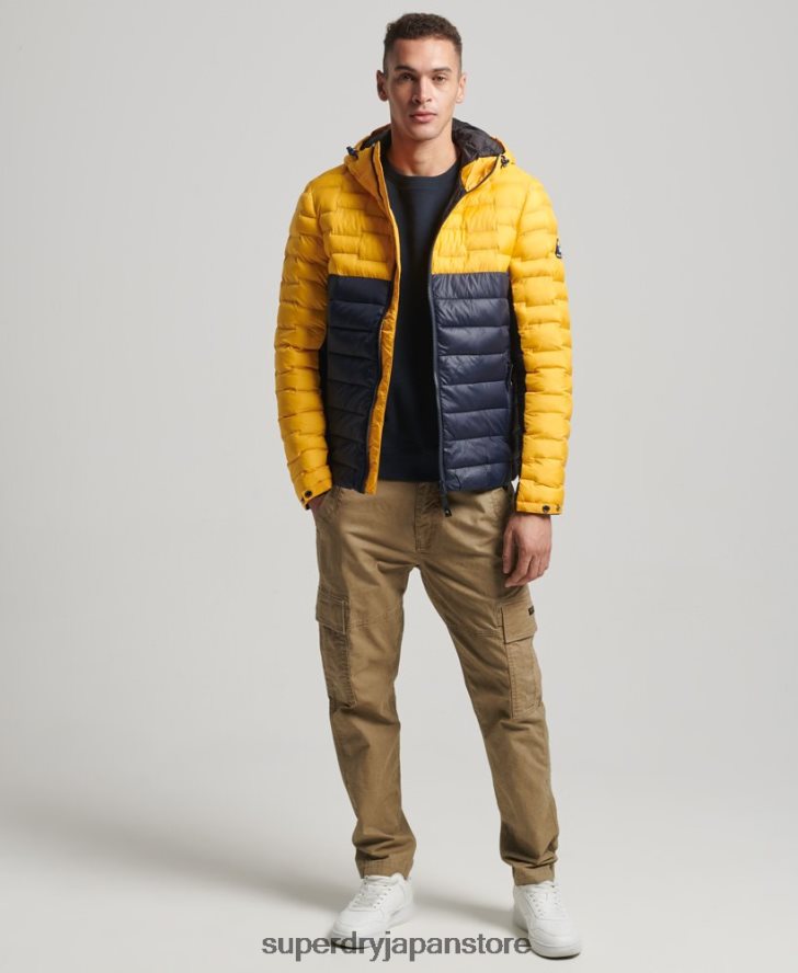 レーダーキルトミックス中綿ジャケット 男性 Superdry 衣類 金 2J62PZ4539