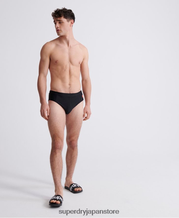 水泳パンツ 男性 Superdry 衣類 黒 2J62PZ453