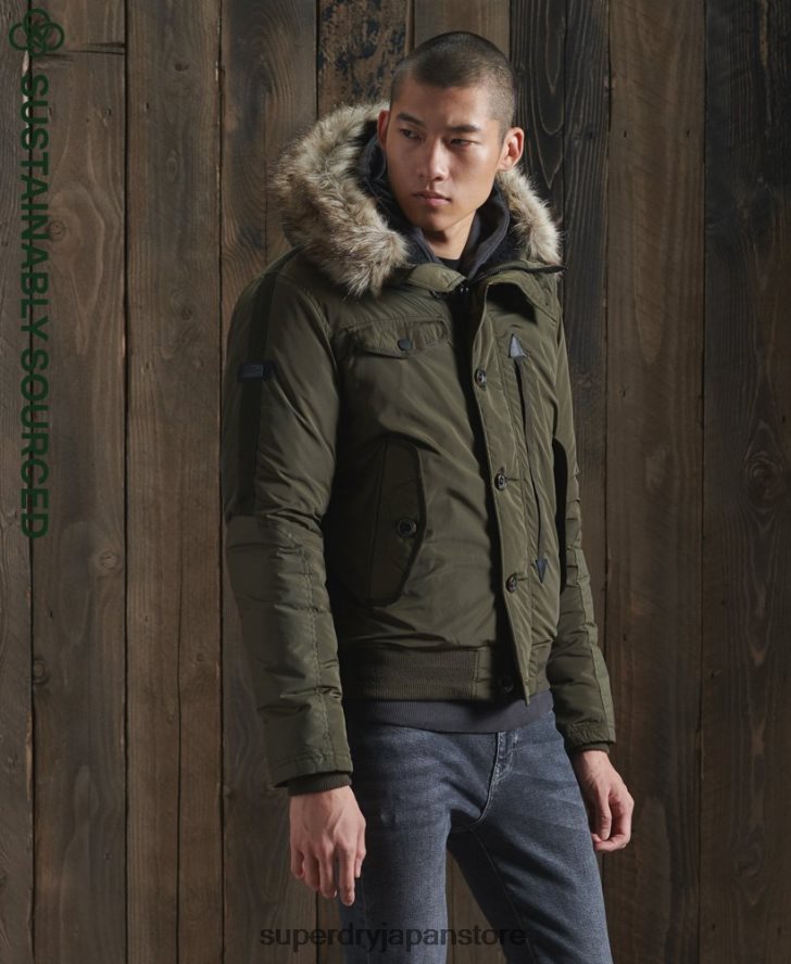 チヌーク レスキュー ボンバー ジャケット 男性 Superdry 衣類 カーキ 2J62PZ4541
