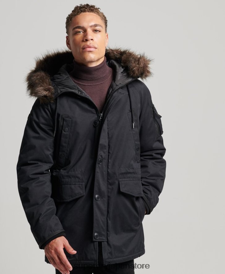 オリジナル＆ヴィンテージパーカーコート 男性 Superdry 衣類 黒 2J62PZ4542