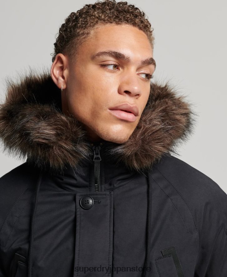 オリジナル＆ヴィンテージパーカーコート 男性 Superdry 衣類 黒 2J62PZ4542