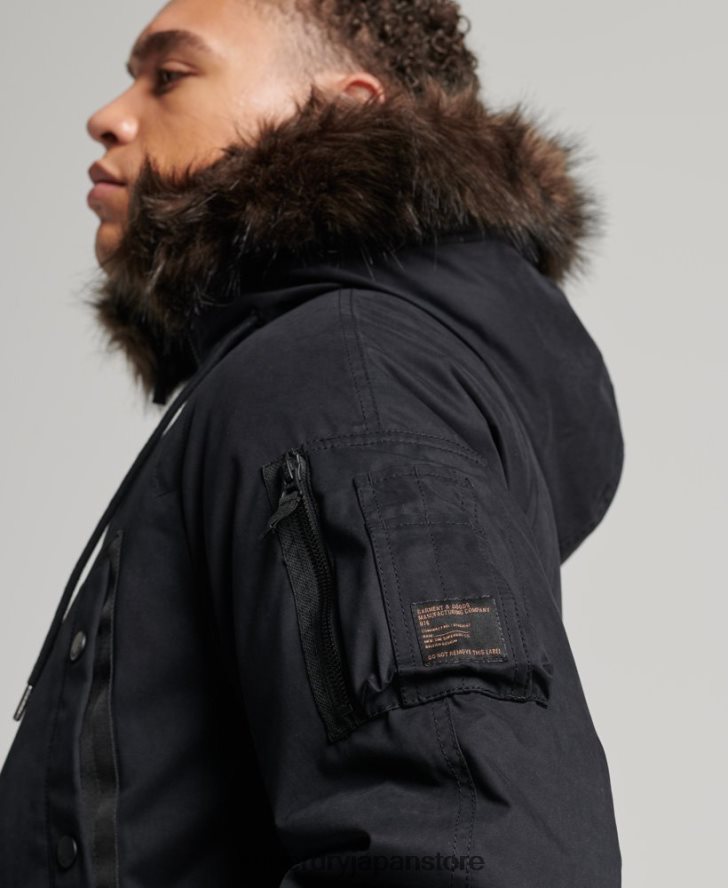 オリジナル＆ヴィンテージパーカーコート 男性 Superdry 衣類 黒 2J62PZ4542