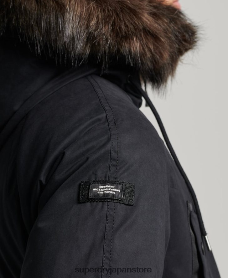 オリジナル＆ヴィンテージパーカーコート 男性 Superdry 衣類 黒 2J62PZ4542