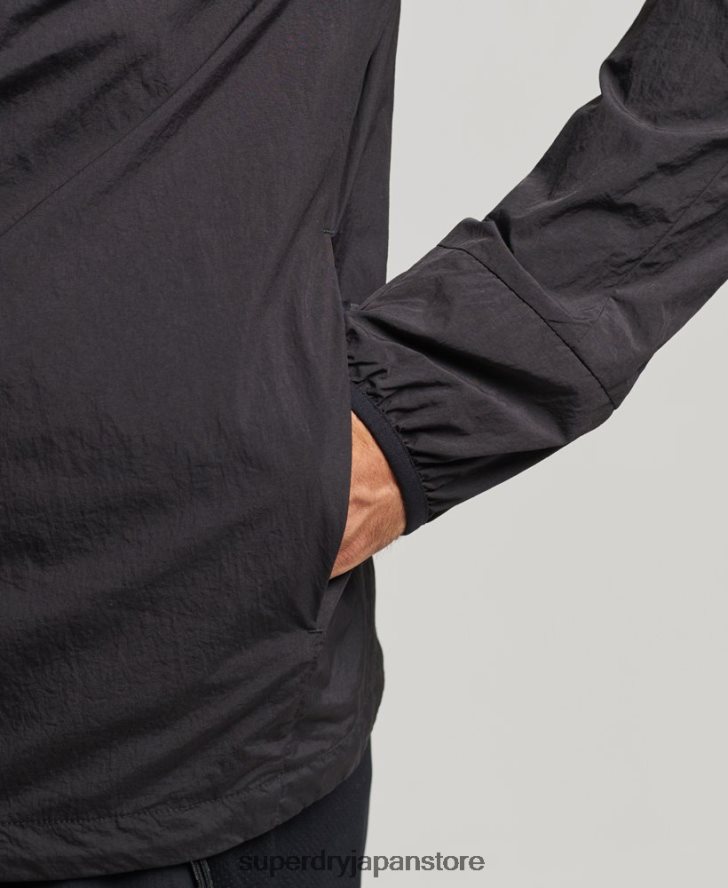 ランニングジャケット 男性 Superdry 衣類 黒 2J62PZ4544