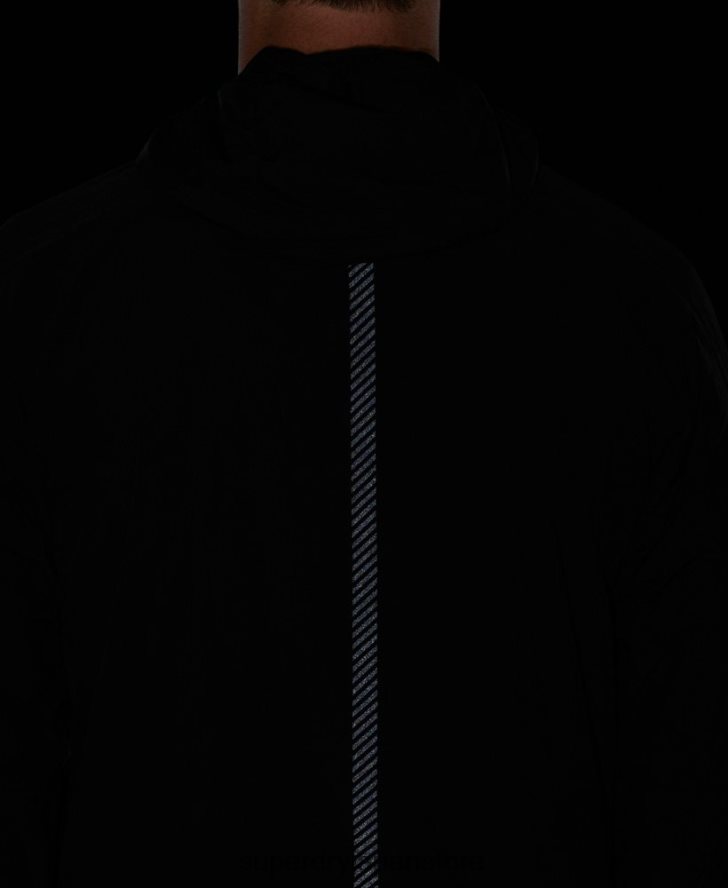ランニングジャケット 男性 Superdry 衣類 黒 2J62PZ4544