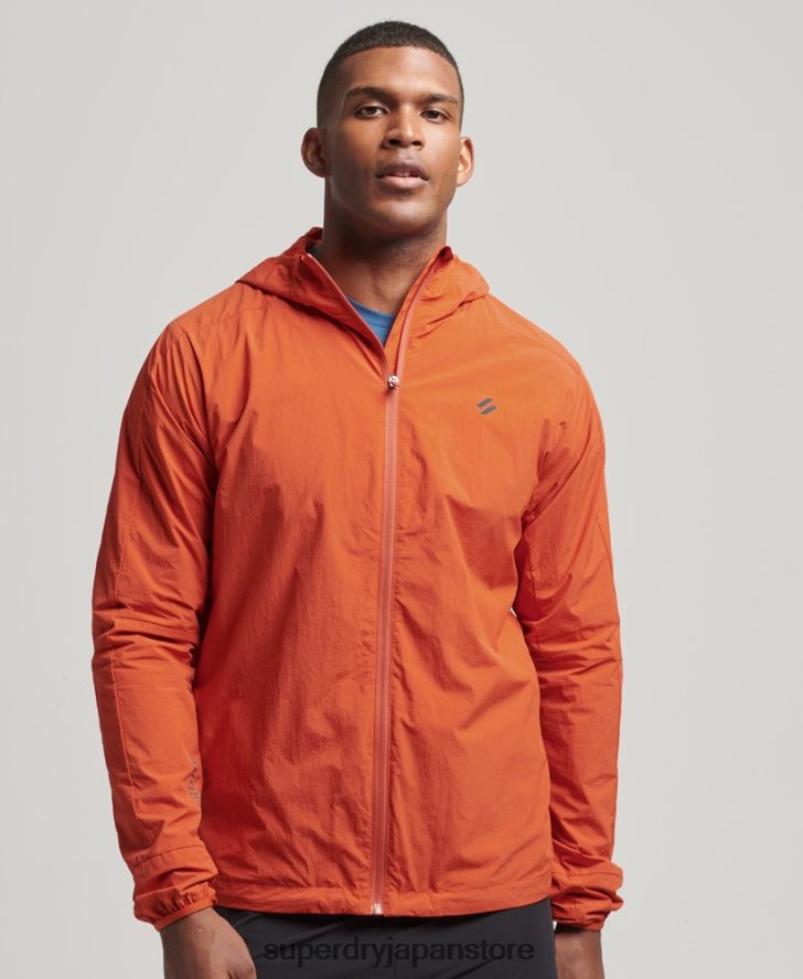 ランニングジャケット 男性 Superdry 衣類 オレンジ 2J62PZ4545