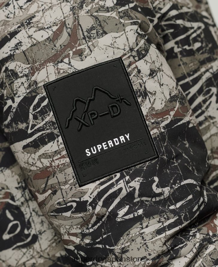 フェイクファーフード付きエベレストパーカージャケット 男性 Superdry 衣類 緑 2J62PZ4547