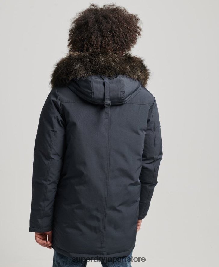ルーキーダウンパーカーコート 男性 Superdry 衣類 海軍 2J62PZ4549