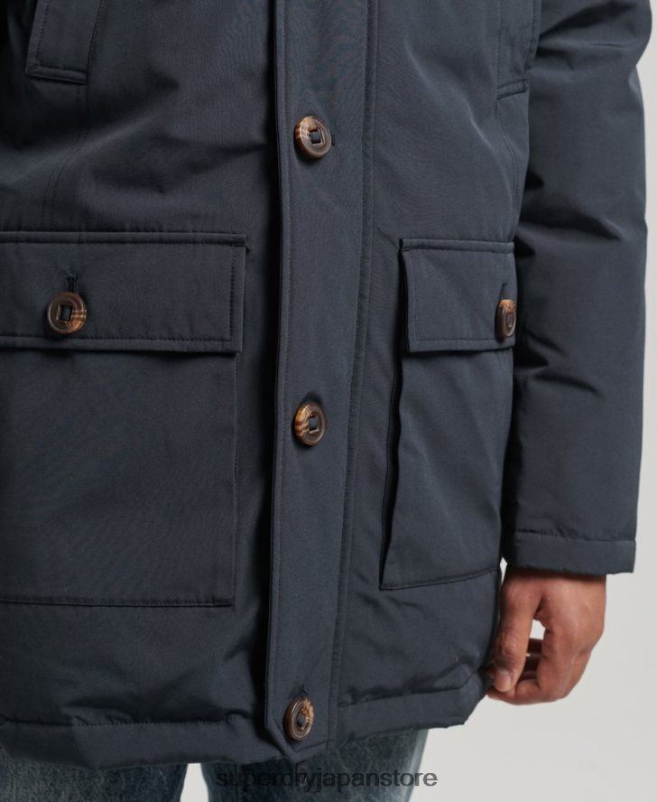 ルーキーダウンパーカーコート 男性 Superdry 衣類 海軍 2J62PZ4549