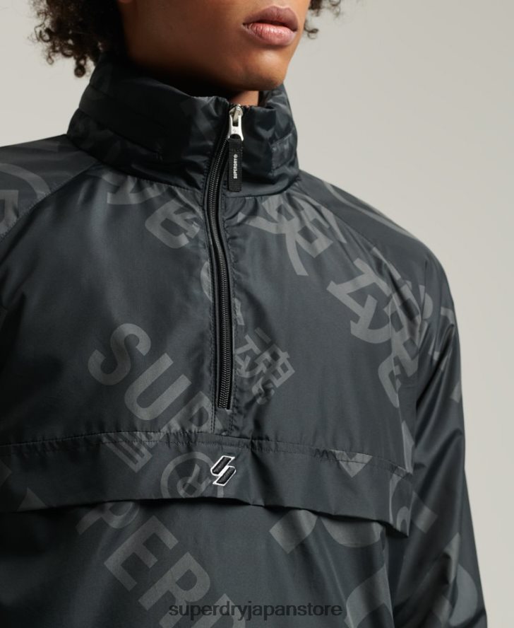エッセンシャルグラフィック カジュアルジャケット 男性 Superdry 衣類 黒 2J62PZ4550