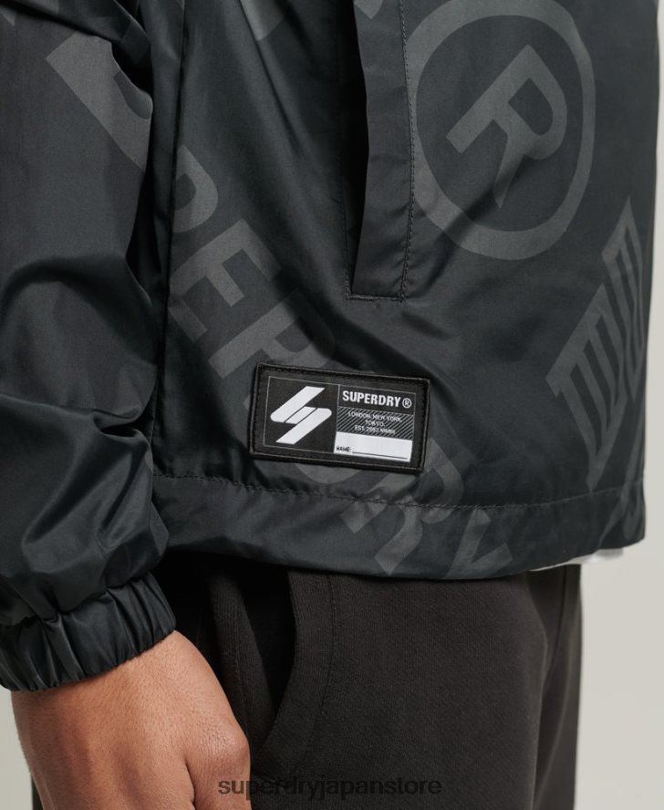 エッセンシャルグラフィック カジュアルジャケット 男性 Superdry 衣類 黒 2J62PZ4550
