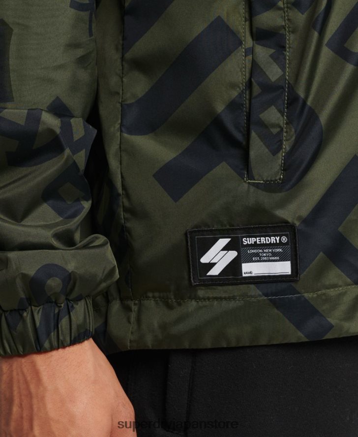 エッセンシャルグラフィック カジュアルジャケット 男性 Superdry 衣類 カーキ 2J62PZ4552