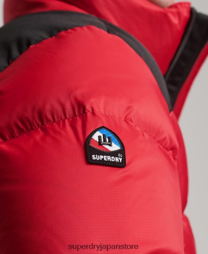 スポーツスタイルのコードダウンパファージャケット 男性 Superdry 衣類 赤 2J62PZ4555