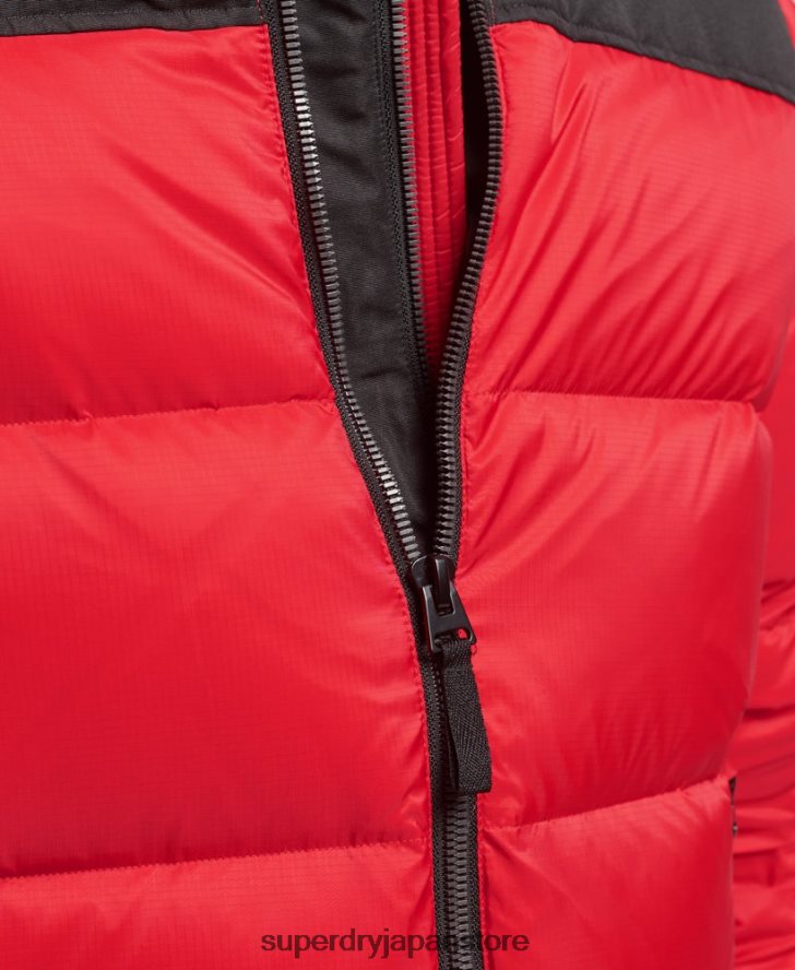 スポーツスタイルのコードダウンパファージャケット 男性 Superdry 衣類 赤 2J62PZ4555